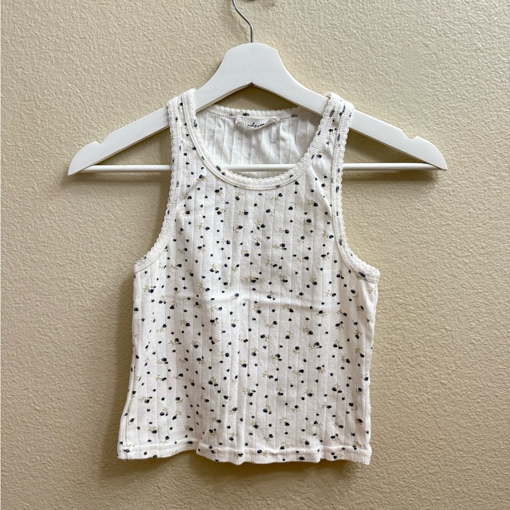 CJLA Floral Tank Top • size medium